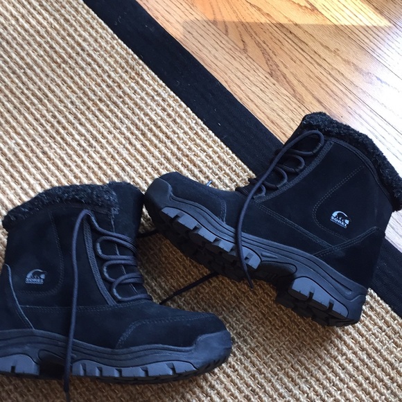 Sorel Waterfall Low Lace Black Boot - Picture 2 of 8